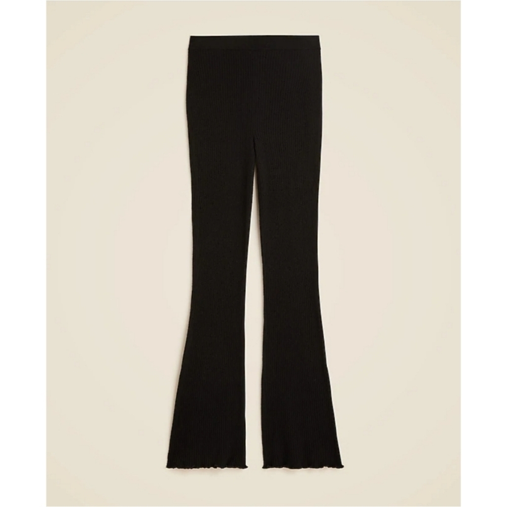 J.Crew Spring Street Ribbed Featherweight Cashmere Flare Pant